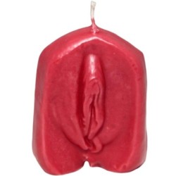 BOUGIE EN FORME DE VAGIN ROUGE